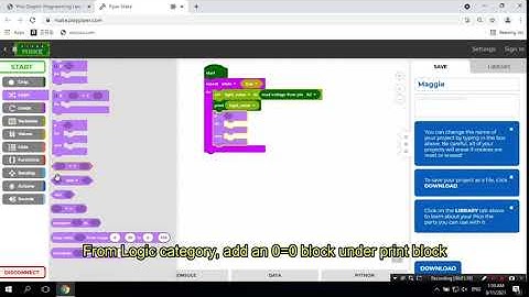 Pico Graphic Programming Lesson 3: Photoresistor controlled LED light