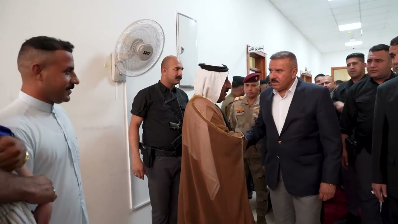 زيارة وزير الداخلية رئيس اللجنة الأمنية العليا لتأمين زيارة الأربعين إلى محافظة ذي قار