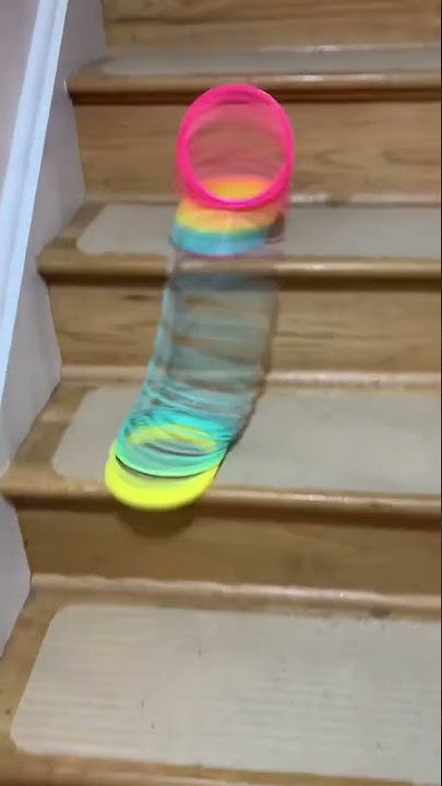 How To Make A Slinky Go Down Stairs 3 years old Rylie did a Slinky go down stairs. Perfect 👍! - YouTube