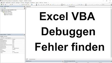 Excel VBA Lektion 53: Debuggen / Fehler finden und verbessern