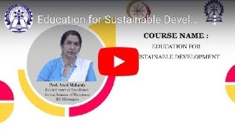 Week 11|| Assignment solution || Education for Sustainable Development | Nptel course ||#video