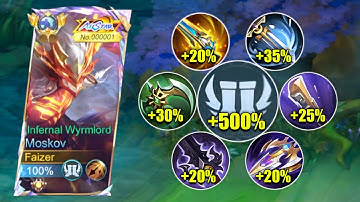 GLOBAL MOSKOV WTF ATTACK SPEED BUILD!! 200% SPEED HACK!?😱 (must try!) - MLBB