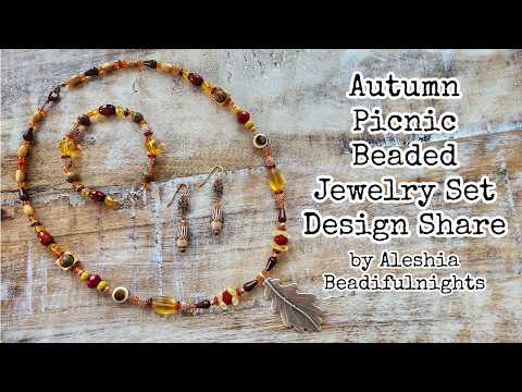 Autumn Picnic Beaded Jewelry Set Design Share