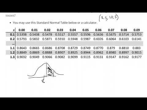 Use the normal distribution to approximate the binomial - YouTube