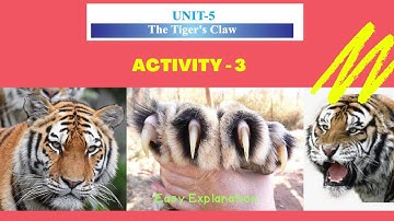 Class 8 English Unit 5 The Tiger’s Claw Activity 3 - Solution