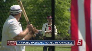 Fans Enjoy Vintage Baseball In Nashville
