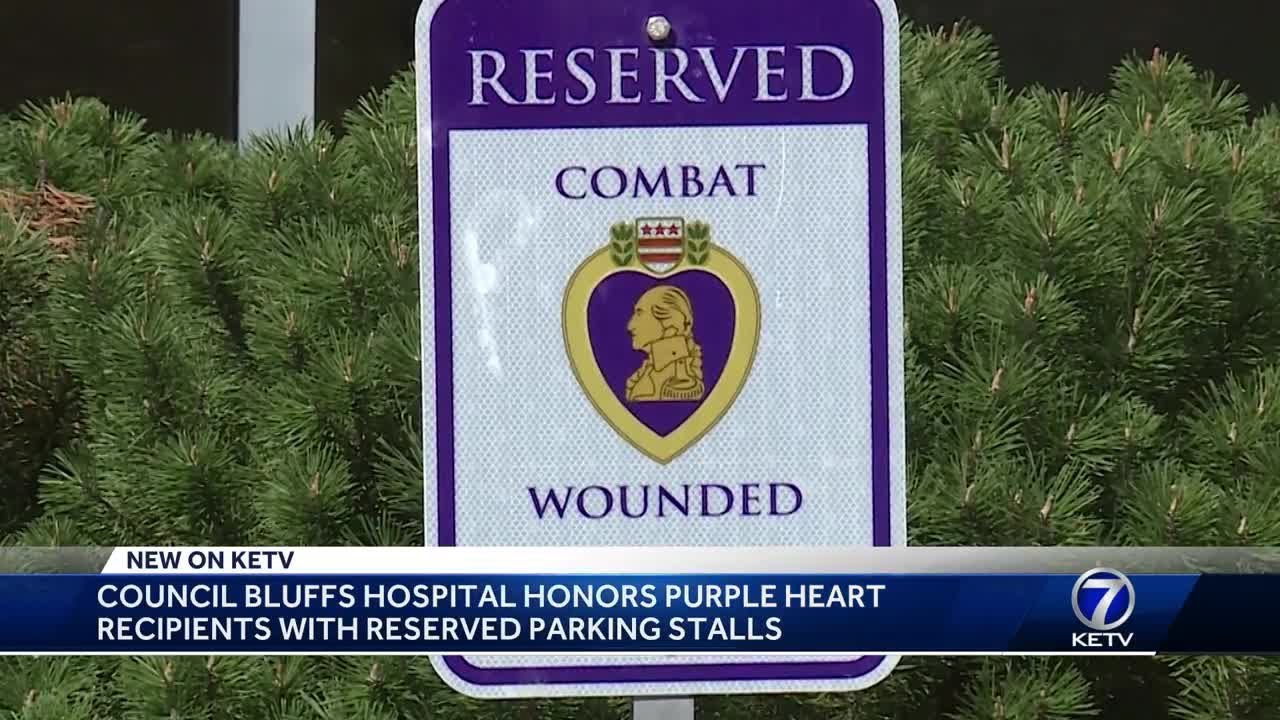 Reserved Combat Wounded Parking Aluminum Metal Sign Made in USA 
