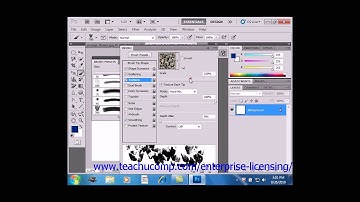 Photoshop CS6 Tutorial Setting Brush Texture Adobe Training
