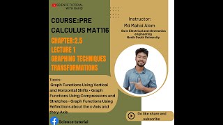 Mat116 Chapter 2 5;Graphing Techniques;Transformations precalculas lecture 1