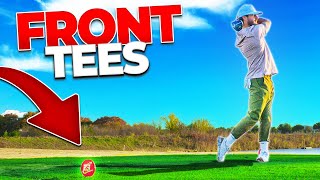 Can I break par from the front tees?