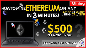 Easily Mine Ethereum On Any Computer or Laptop | How To Mine Ethereum | ETH