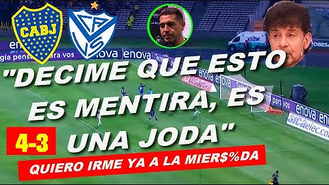 🔴(Relator Destruido Daniel Mollo) 🔴Velez 4 - Boca 3. Copa Argentina 2024. Semifinal