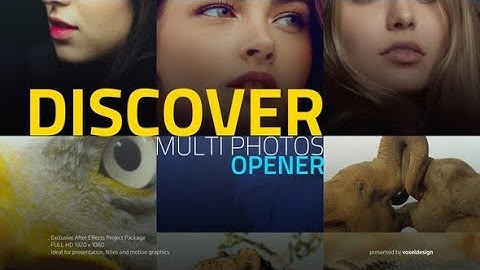 Discover Multi Photos Opener | After Effects Template | Openers