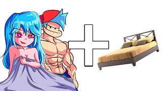 FNF BOYFRIEND x SKY + BED = ?👨‍👩‍👧? FNF ANIMATION (BEST MOMENTS)