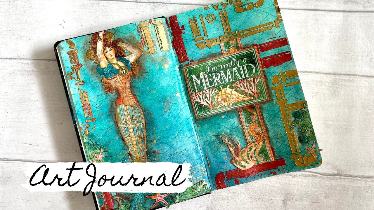 Mixed Media Art Journal with Panpastels