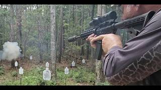 Pistol triple tap 5-10-15-20-25 yards 5 yds difference in rapid fire Exploding Tannerite target