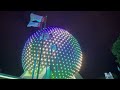 🌐 EPCOT Ball at Night ✨ 15 Minutes of Spaceship Earth Ambience (Relax, Study, Escape)