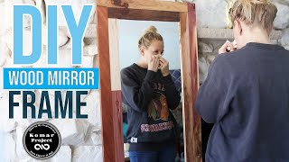 How to Make a  Wood Mirror Frame ||| Easy DIY Woodworking Project