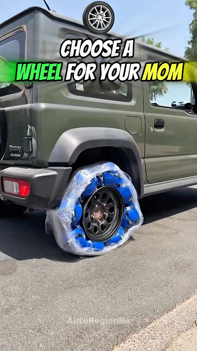 Pick a Wheel for Mom’s Car! 🛞👧 #shorts #car #wheels #tires