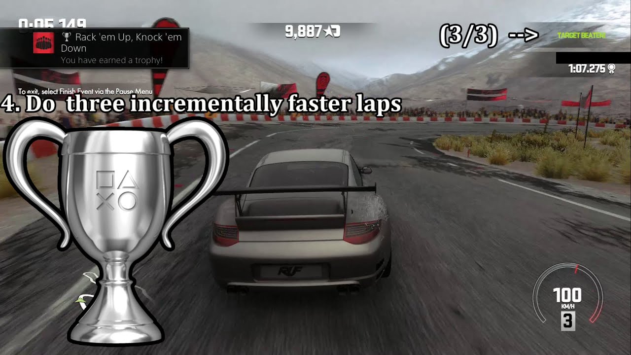 DriveClub tutorial - Rack 'em up, knock 'em down trophy