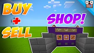 BUY AND SELL SHOP WITH MONEY SYSTEM! | Bedrock Command Tutorial *UPDATED*
