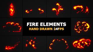 Free - Individual Color Controls (AE) — Flash FX Flame Elements