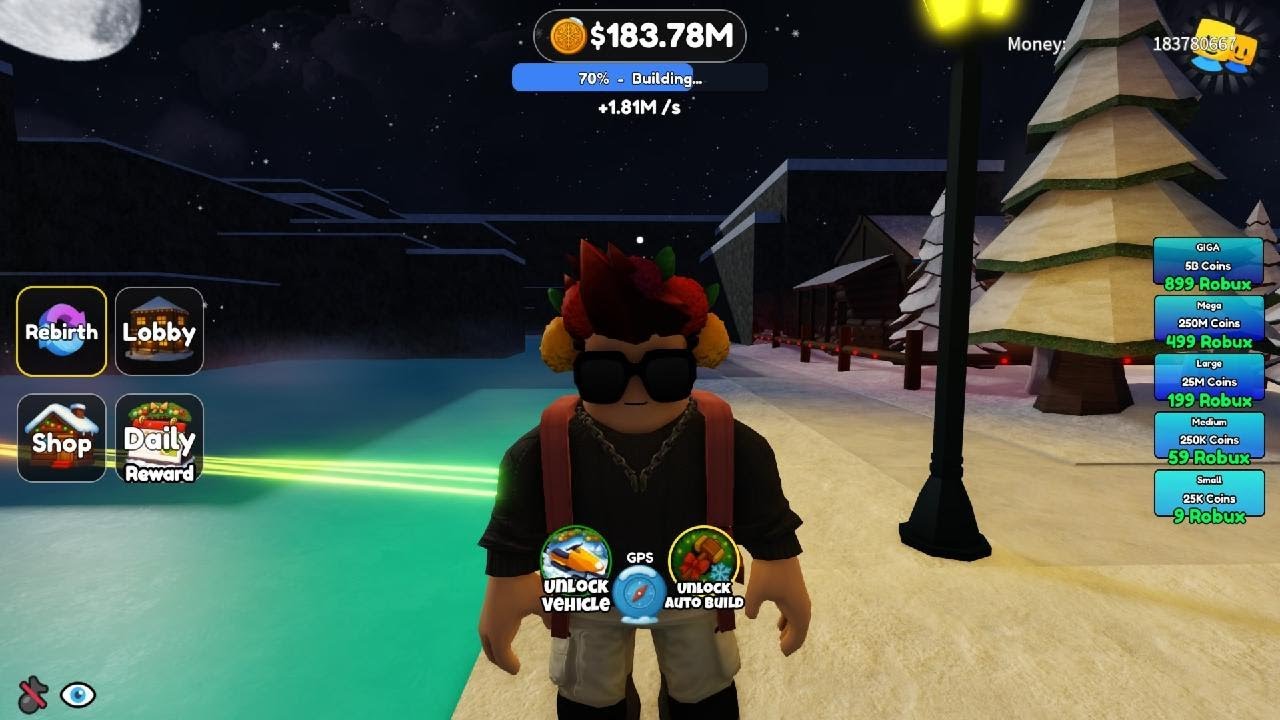 Roblox Winter Village Tycoon PS5 Upload