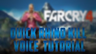 Far Cry 4 Tutorial - How to EASILY kill a rhino!