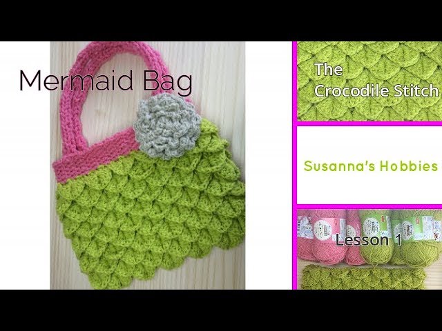 かぎ針クロコダイルスティッチ アリエルリトルマーメイドバッグ Tutorial1 Disney Ariel Little Mermaid Bag Crochet Crocodile Stitch Youtube かぎ針クロコダイルスティッチ アリエルリトルマーメイドバッグ Tutorial1 Disney Ariel Little Mermaid Bag Crochet Crocodile Stitch Youtube