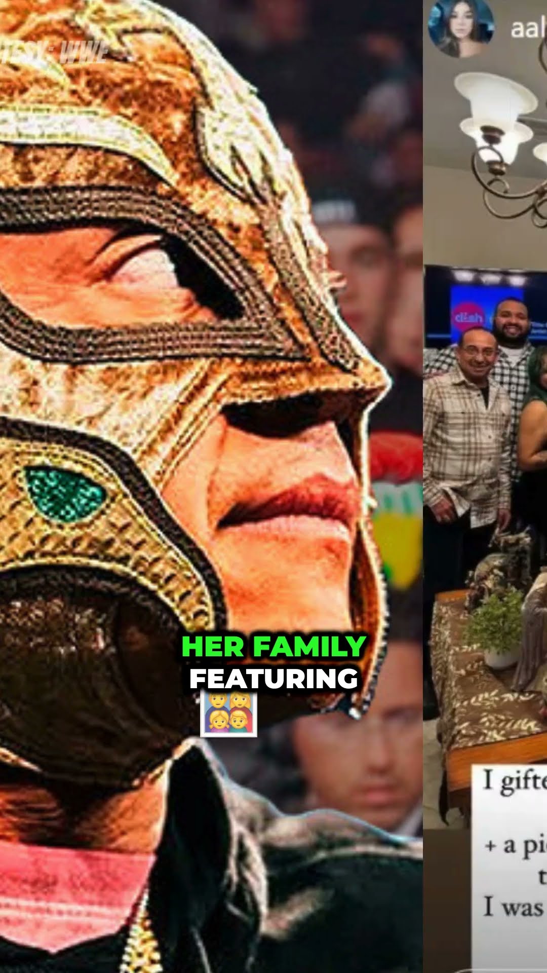 Rey Mysterio unmasked in a heartfelt Christmas photo. What’s next for him #ReyMysterio #WWE #shorts