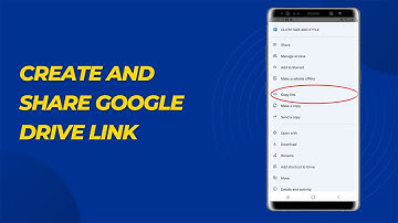 How to create and share Google drive link using your Android Phone