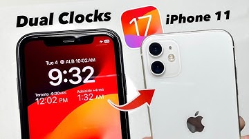 Now Enable Dual Clock on iPhone 11 Lockscreen iOS 17