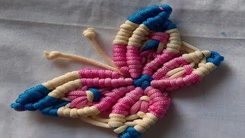 DIY Macrame Butterfly New design #4 | Macrame Bufferfly Wall Hanging design #macrane #macramecraft