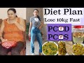 PCOD Diet Plan For Weight Loss In Hindi |  Lose 10 Kg Fast In PCOD/PCOS | Full Day Eating