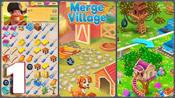 Merge Town : Design Farm - Gameplay Walkthrough Part 1 (iOS, Android)