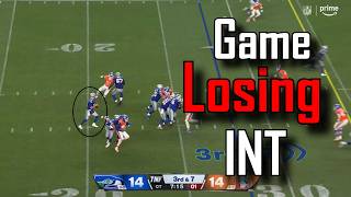 Sam Darnold throws a game-losing INT in Overtime | Seattle Seahawks Vs Denver Broncos