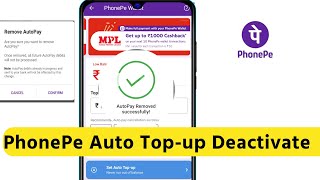 phonepe auto top up deactivate | Phonepe autopay delete | how to remove auto top up on phonepe