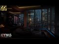 🔥 Peaceful LOfi Atmosphere Calming Fireplace &amp; Thunderstorm