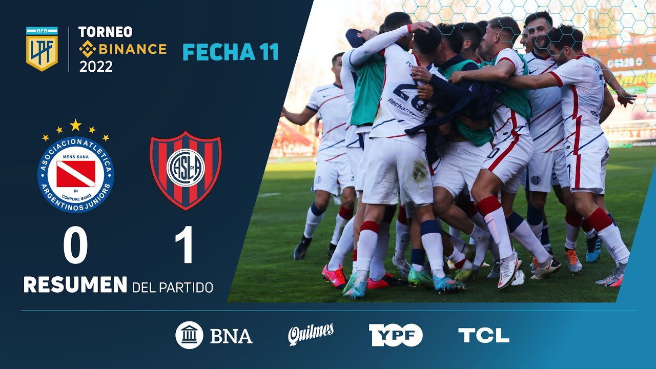 #TorneoBinance | Fecha 11 | resumen de Argentinos - San Lorenzo