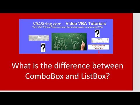 What is the difference between combobox and ListBox