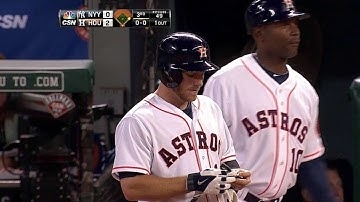 NYY@HOU: Fowler scores on Teixeira