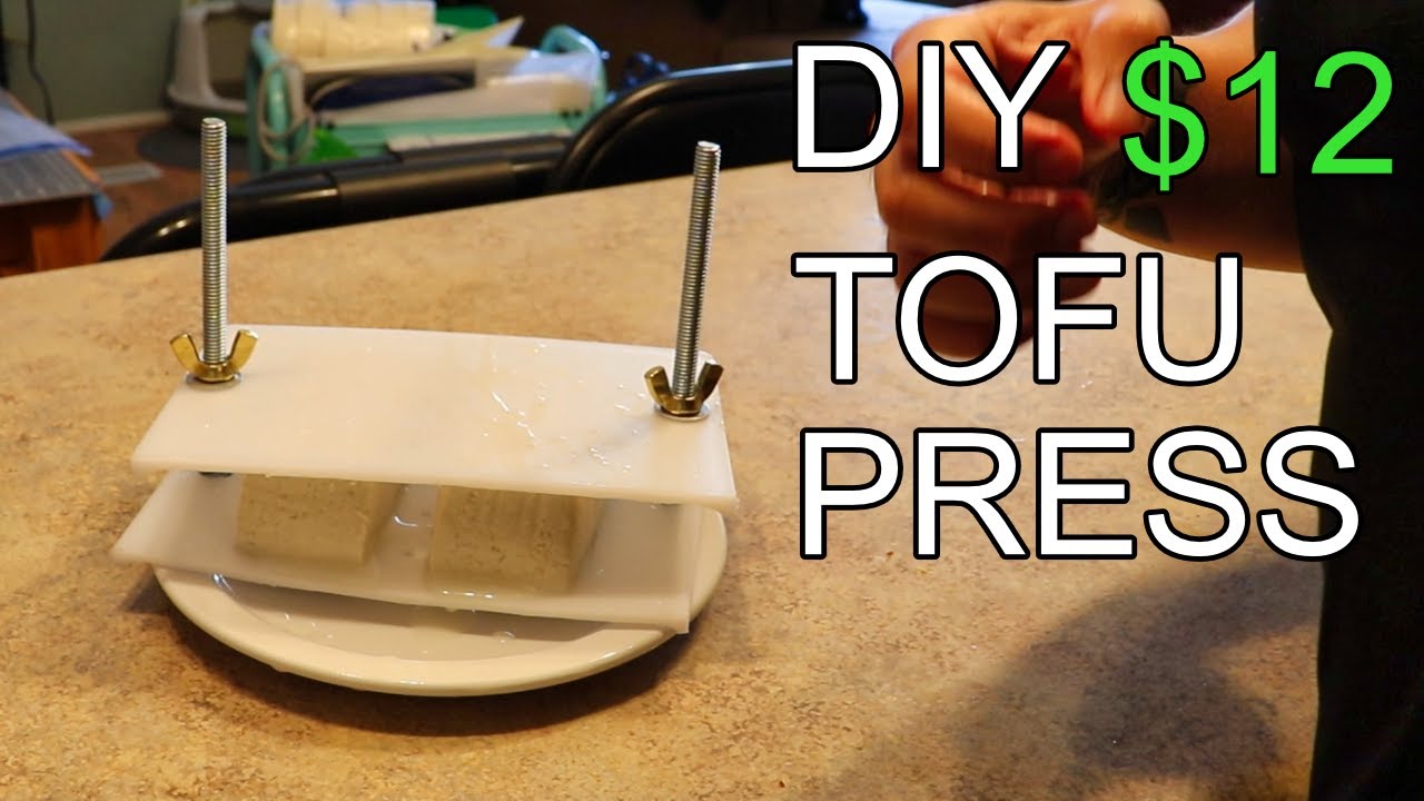 How to Make a Tofu Press - DIY- CHEAP and EASY in 5 MINUTES! 