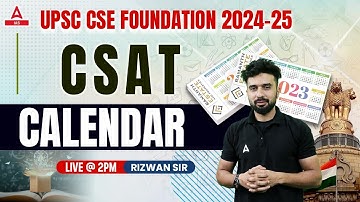 Calendar Reasoning For CSAT | UPSC CASAT Reasoning Classes 2024 BY RIZWAN SIR