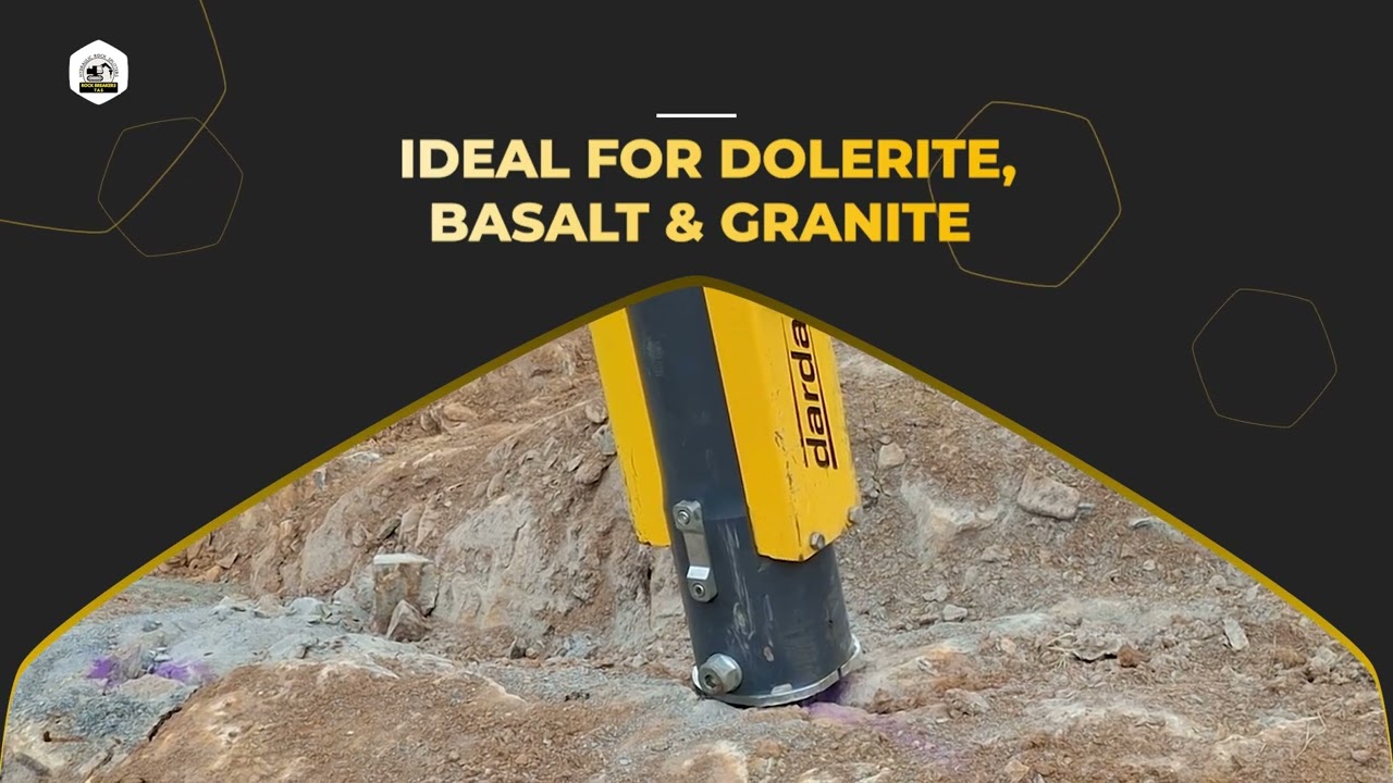 Rock Breakers Tasmania using the darda C20 hydraulic rock splitter