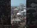 Saudi air strike targets a local market in a village near Bab al-Mandeb in Yemen