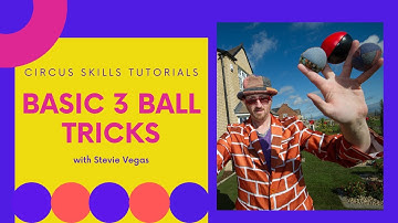3 Ball Tricks (Circus Skills Demonstration with Stevie Vegas)