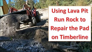Repairing the Flash Flood Wash With Lava Pit Run Using a Mahindra 1635 Tractor by Timberline Mountain Life 67 views 1 month ago 10 minutes, 44 seconds