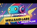 Wellsaid labs added 20 more incredible ai voices to the basic plan