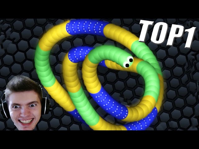 Slither.io - A COBRA GIGANTE no TOP1! (SLITHERIO) 