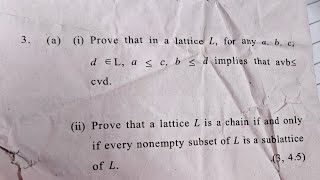 Discrete Mathematics PYQs solved | Sem 3 | Join and Meet | Lattice - Sublattice | DU | Bsc. maths